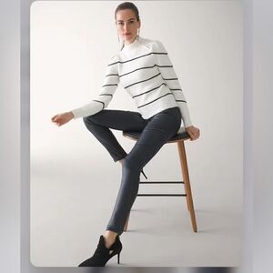 White House Black Market Cabernet Color Coated Skinny Pants